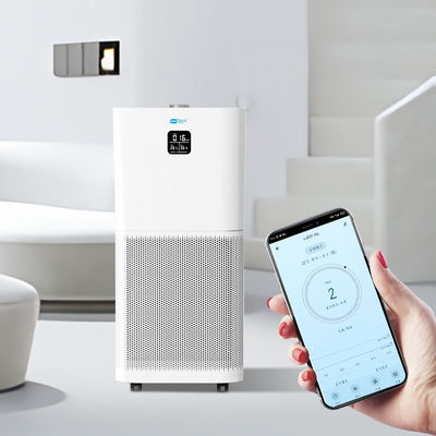 650 M3/H HEPA เครื่องกรองอากาศครัวเรือน 50W 110V-220V พร้อมควบคุม WIFI